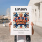 London, England – Travel Wall Decor, no-text version framed in wood