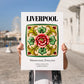 Liverpool, England – Travel Wall Art, no-text version framed in wood