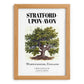 Stratford-upon-avon, England – Travel Poster, set in oak frame