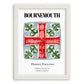 Bournemouth, England – Cityscape Wall Art, placed in minimal white frame