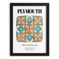 Plymouth, England – Travel Destination Art, in sleek black frame