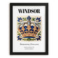 Windsor, England – Country Culture Poster, in sleek black frame