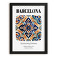 Barcelona, Spain – Travel Print, in sleek black frame