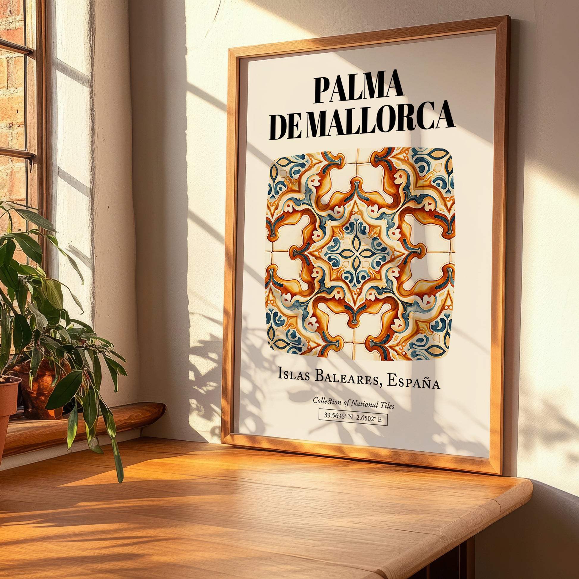 Palma De Mallorca, Spain – Travel Print, clean layout with no caption