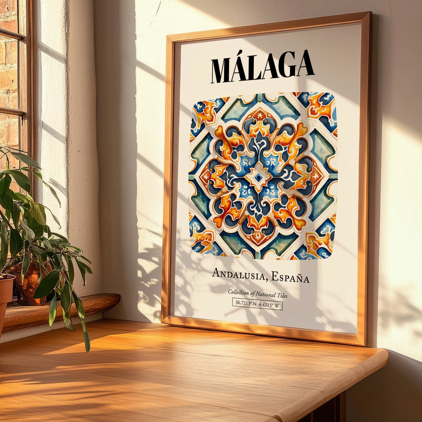 Málaga, Spain – Travel Wall Decor, clean layout with no caption