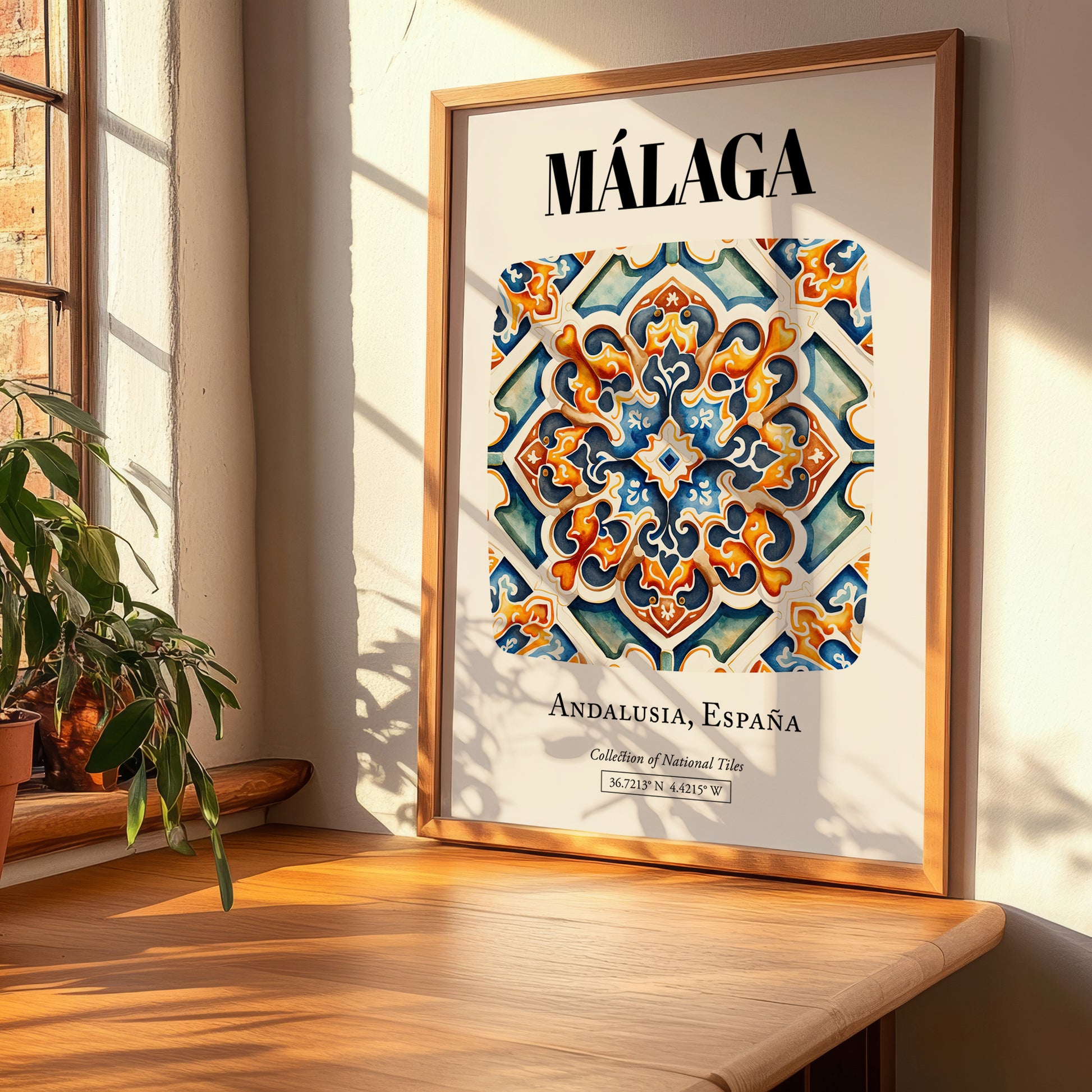 Málaga, Spain – Travel Wall Decor, clean layout with no caption