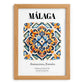 Málaga, Spain – Travel Wall Decor, set in oak frame
