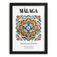 Málaga, Spain – Travel Wall Decor, in sleek black frame