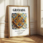 Granada, Spain – Travel Poster, styled in a charming Paris street view