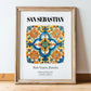 San Sebastian, Spain – Dream Destination Decor, in wooden frame leaning on the floor