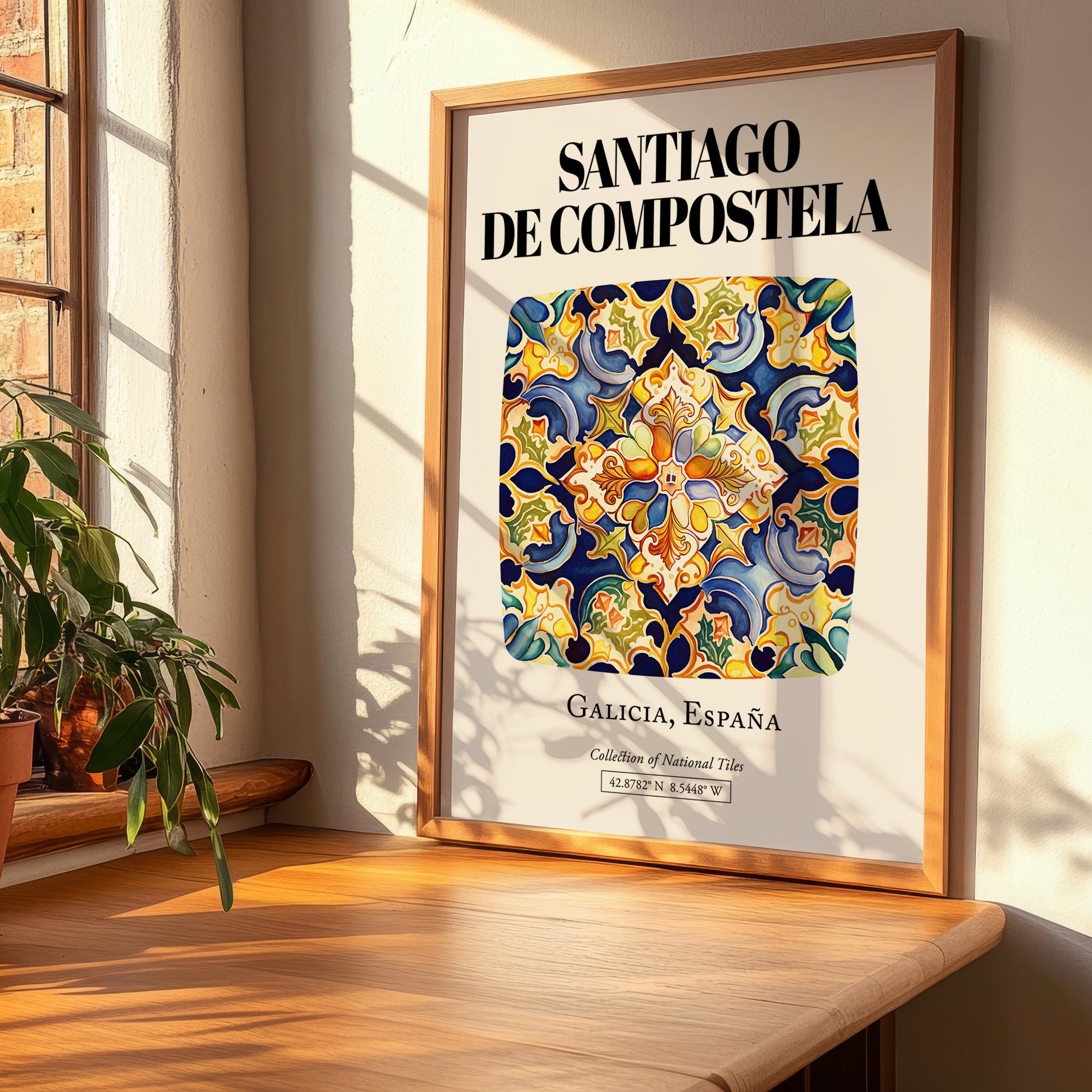 Santiago De Compostela, Spain – Travel Memories Wall Print, clean layout with no caption