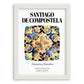 Santiago De Compostela, Spain – Travel Memories Wall Print, placed in minimal white frame