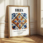 Ibiza, Spain – Historic Cities Art Print, styled in a charming Paris street view