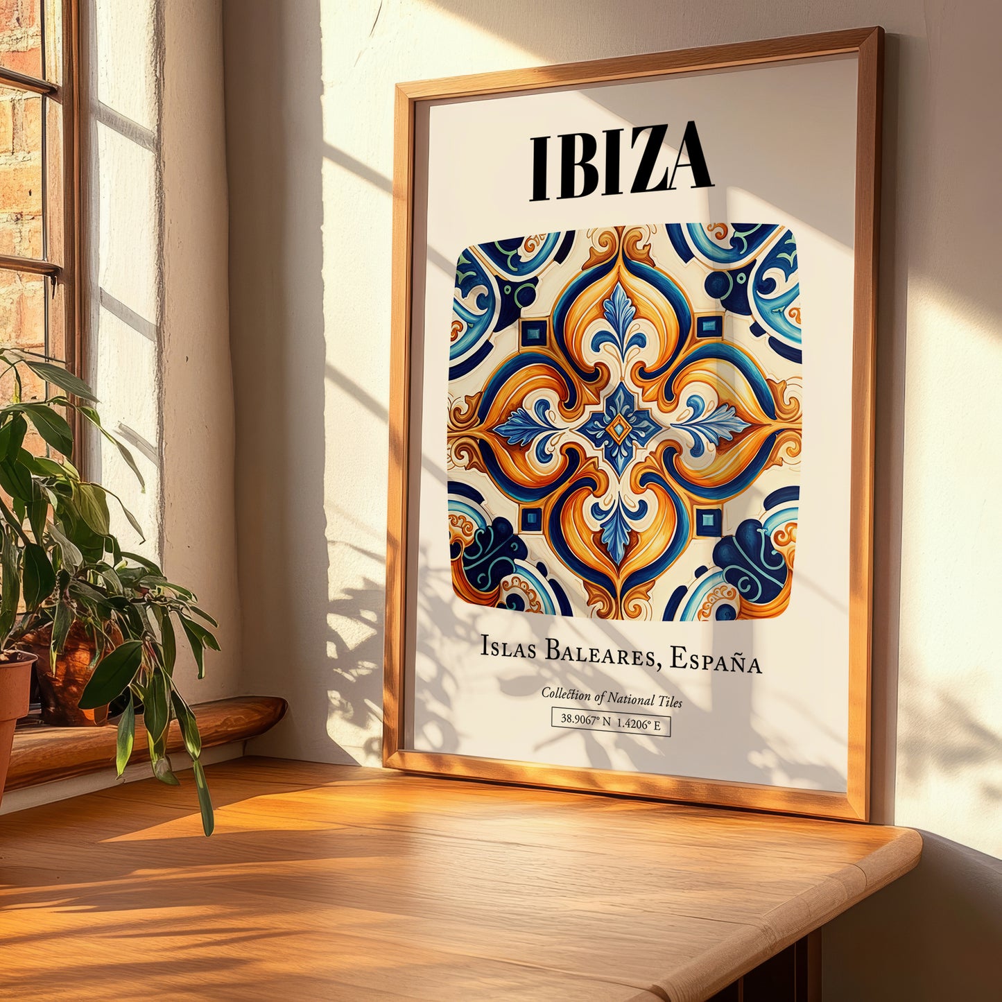 Ibiza, Spain – Historic Cities Art Print, clean layout with no caption