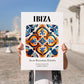 Ibiza, Spain – Historic Cities Art Print, no-text version framed in wood