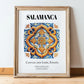 Salamanca, Spain – Travel Wall Decor, in wooden frame leaning on the floor