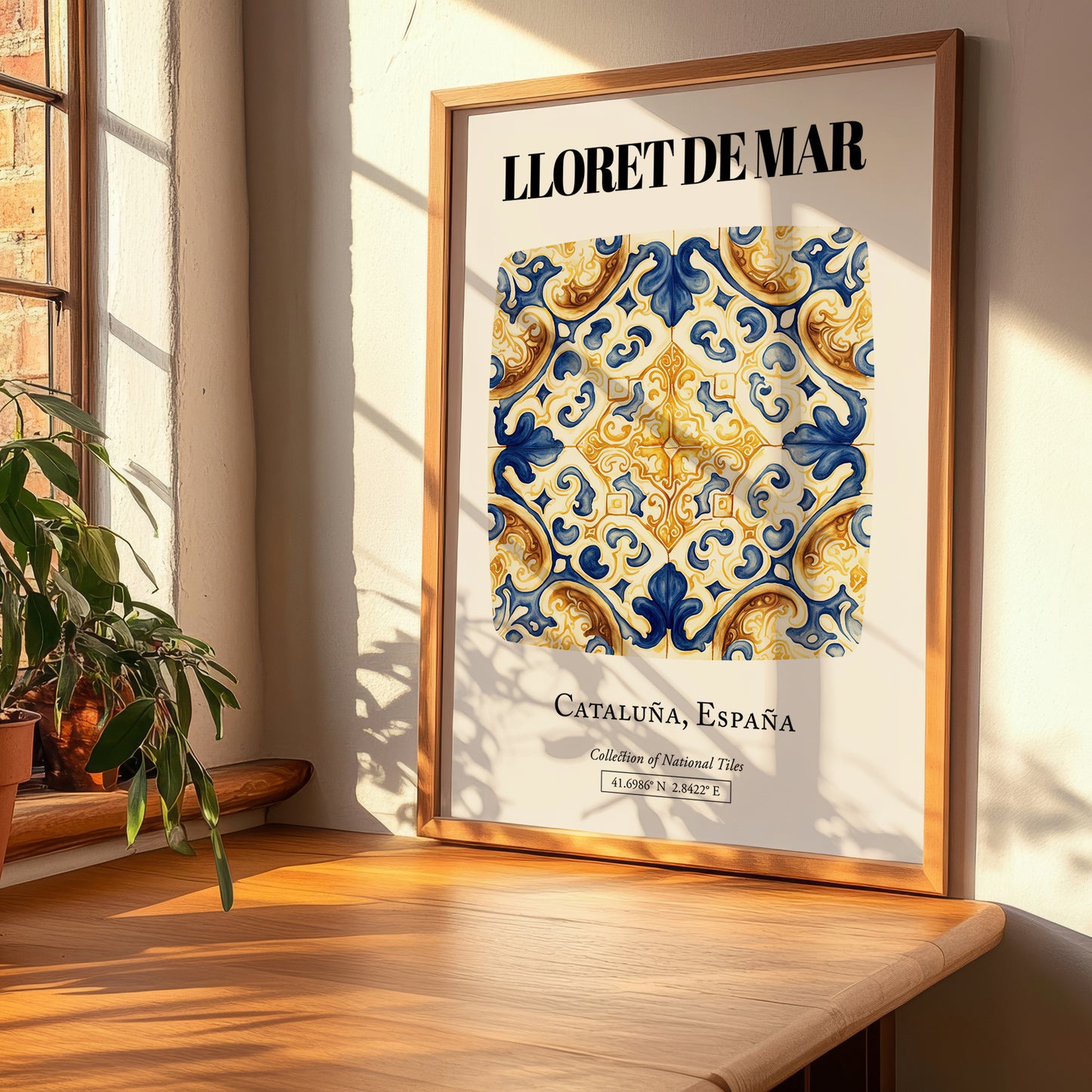 Lloret De Mar, Spain – Vintage Travel Poster, clean layout with no caption