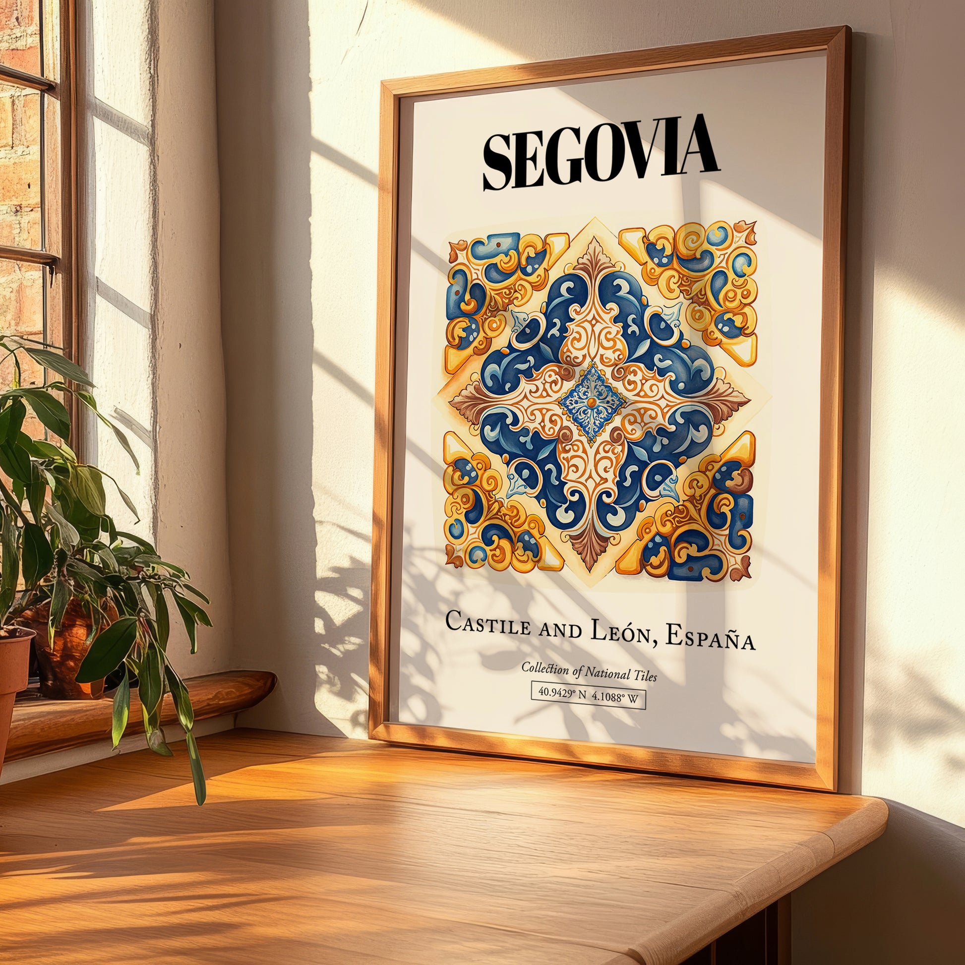 Segovia, Spain – Architectural Travel Art, clean layout with no caption
