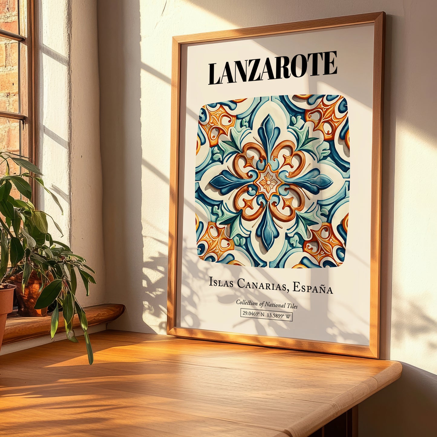 Lanzarote, Spain – Wanderlust-Inspired Poster, clean layout with no caption