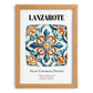 Lanzarote, Spain – Wanderlust-Inspired Poster, set in oak frame
