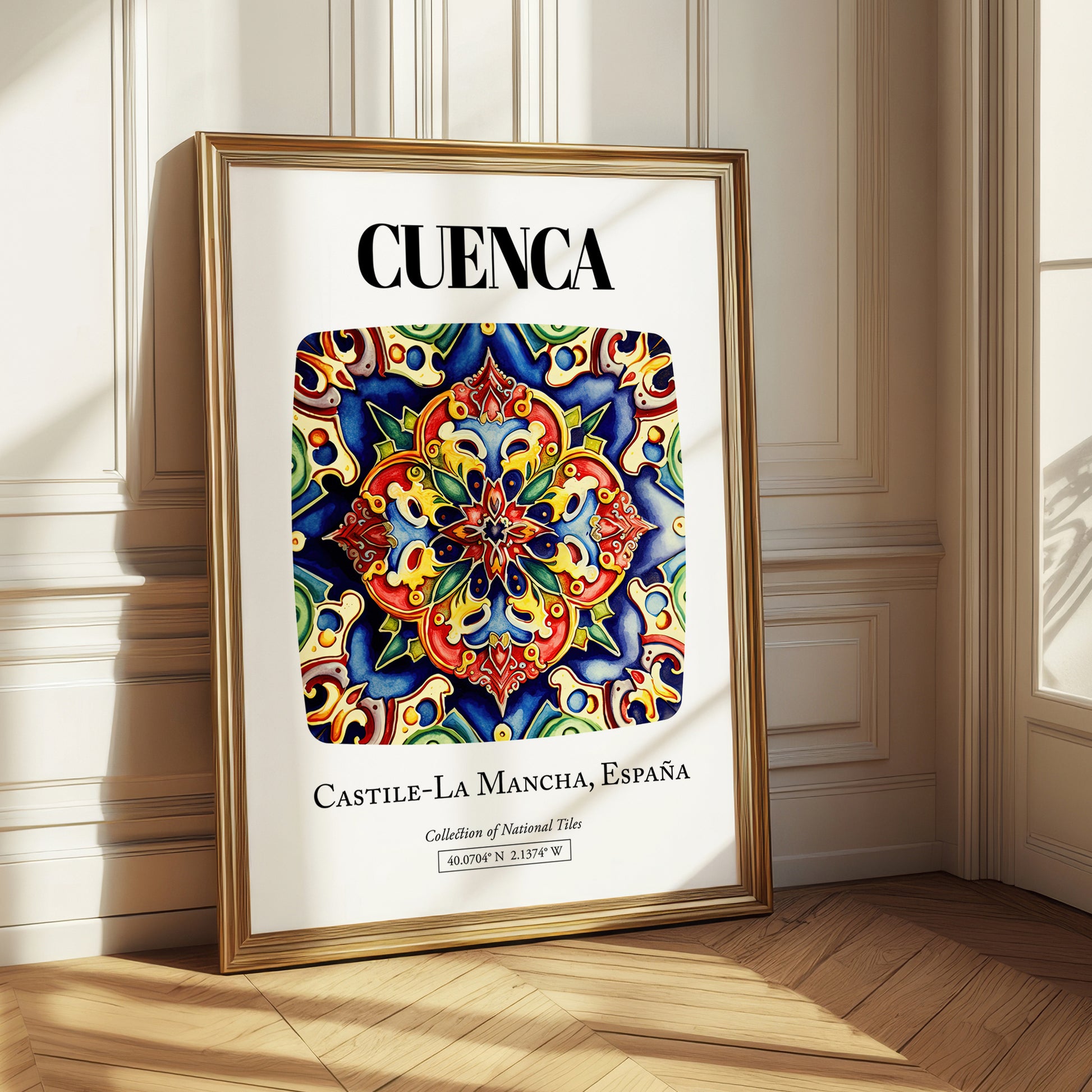 Cuenca, Spain – Travel Print, styled in a charming Paris street view