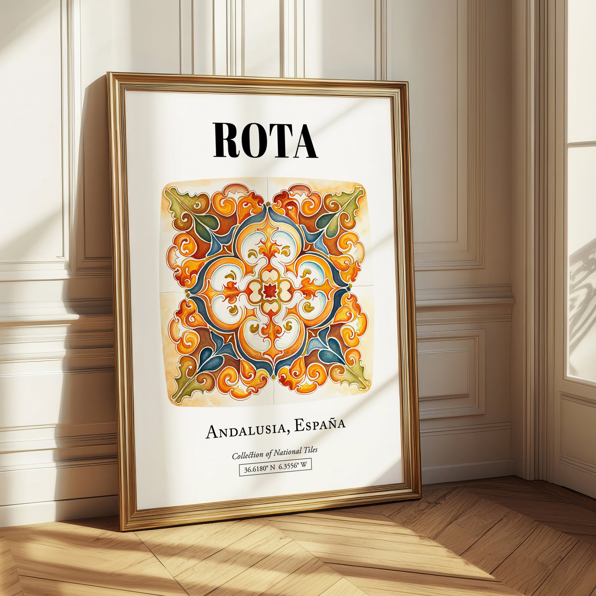 Rota, Spain – Travel Print, styled in a charming Paris street view
