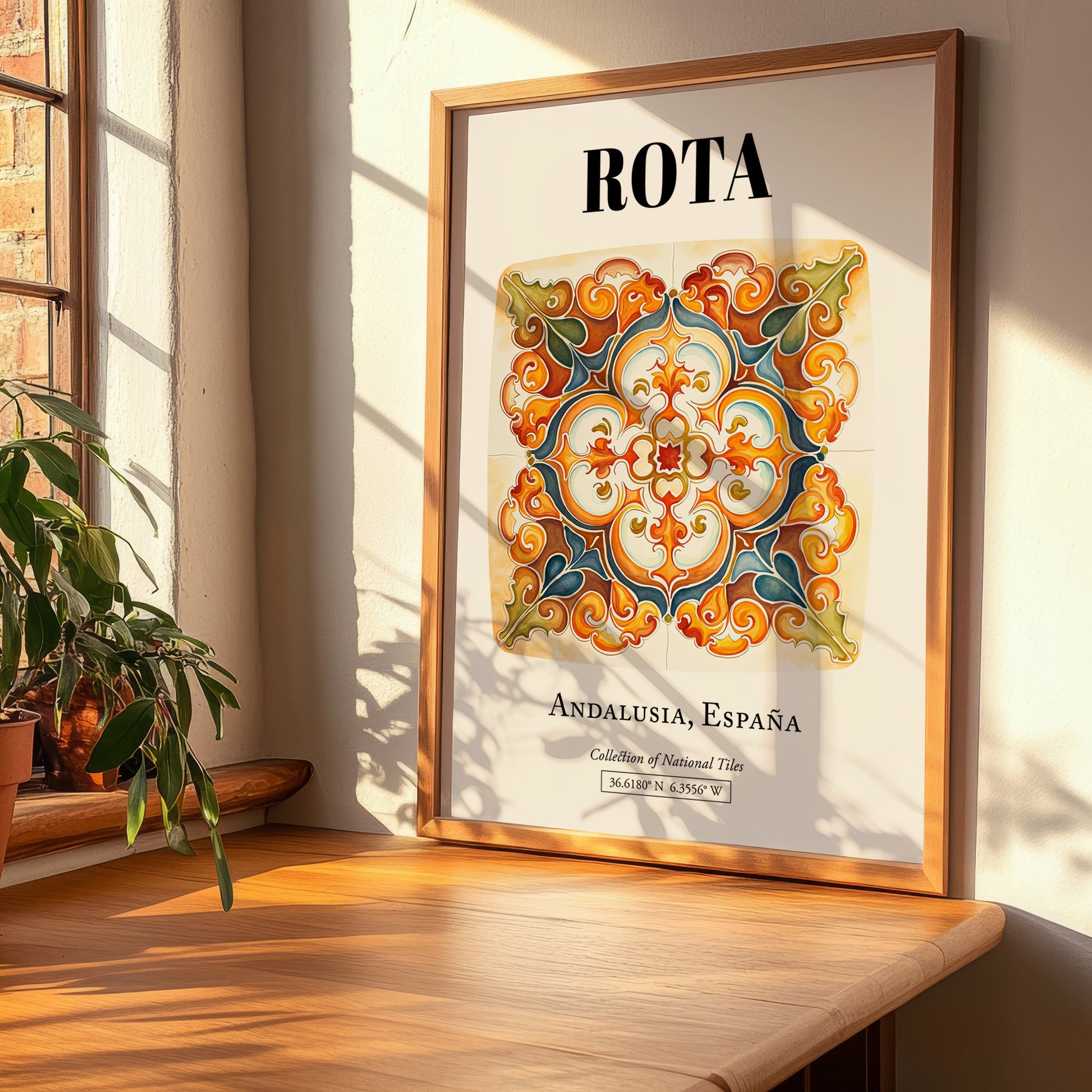 Rota, Spain – Travel Print, clean layout with no caption