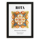 Rota, Spain – Travel Print, in sleek black frame
