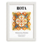 Rota, Spain – Travel Print, placed in minimal white frame