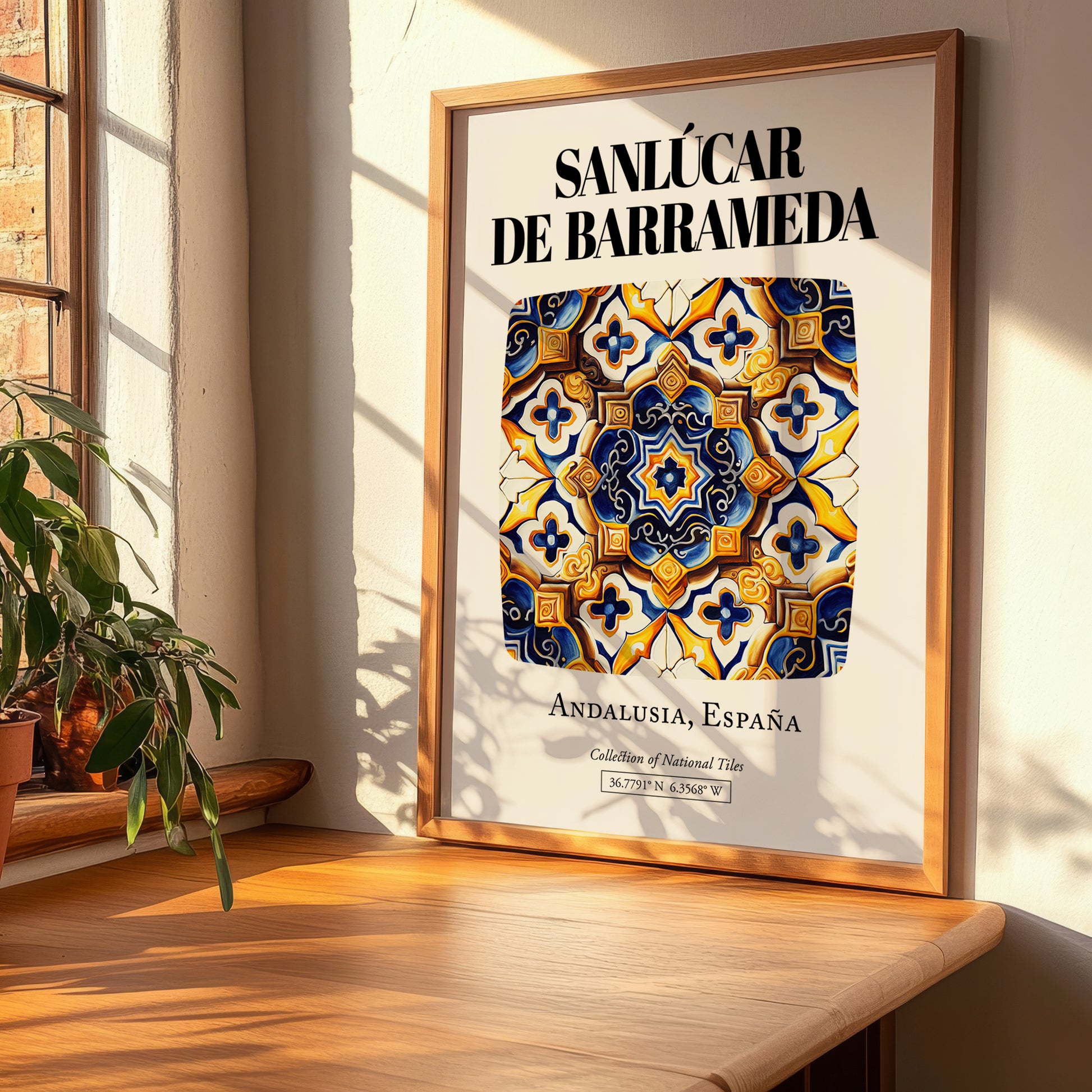 Sanlúcar De Barrameda, Spain – Travel Print, clean layout with no caption