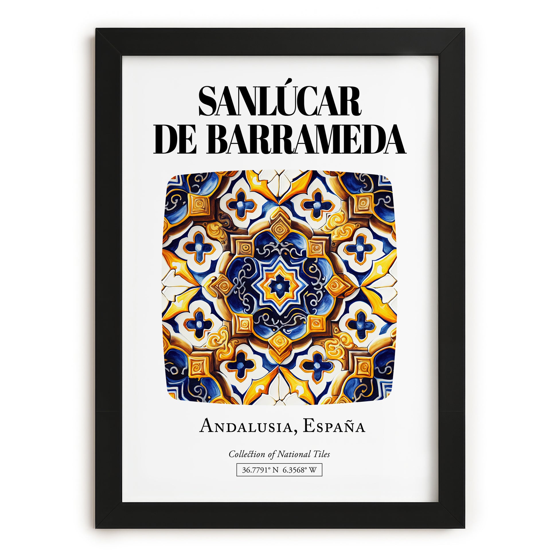 Sanlúcar De Barrameda, Spain – Travel Print, in sleek black frame