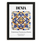 Denia, Spain – Travel Poster, in sleek black frame