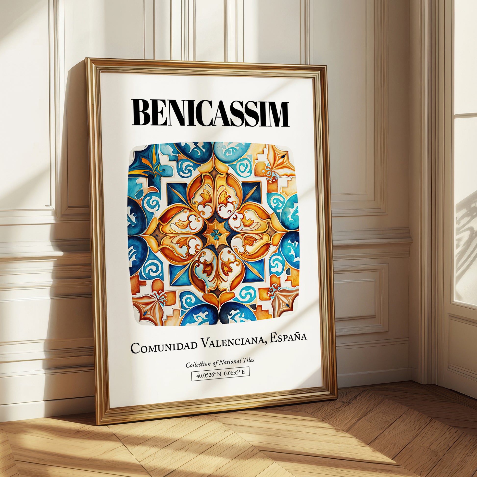 Benicassim, Spain – Travel Print, styled in a charming Paris street view