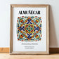 Almuñécar, Spain – Cityscape Wall Art, in wooden frame leaning on the floor