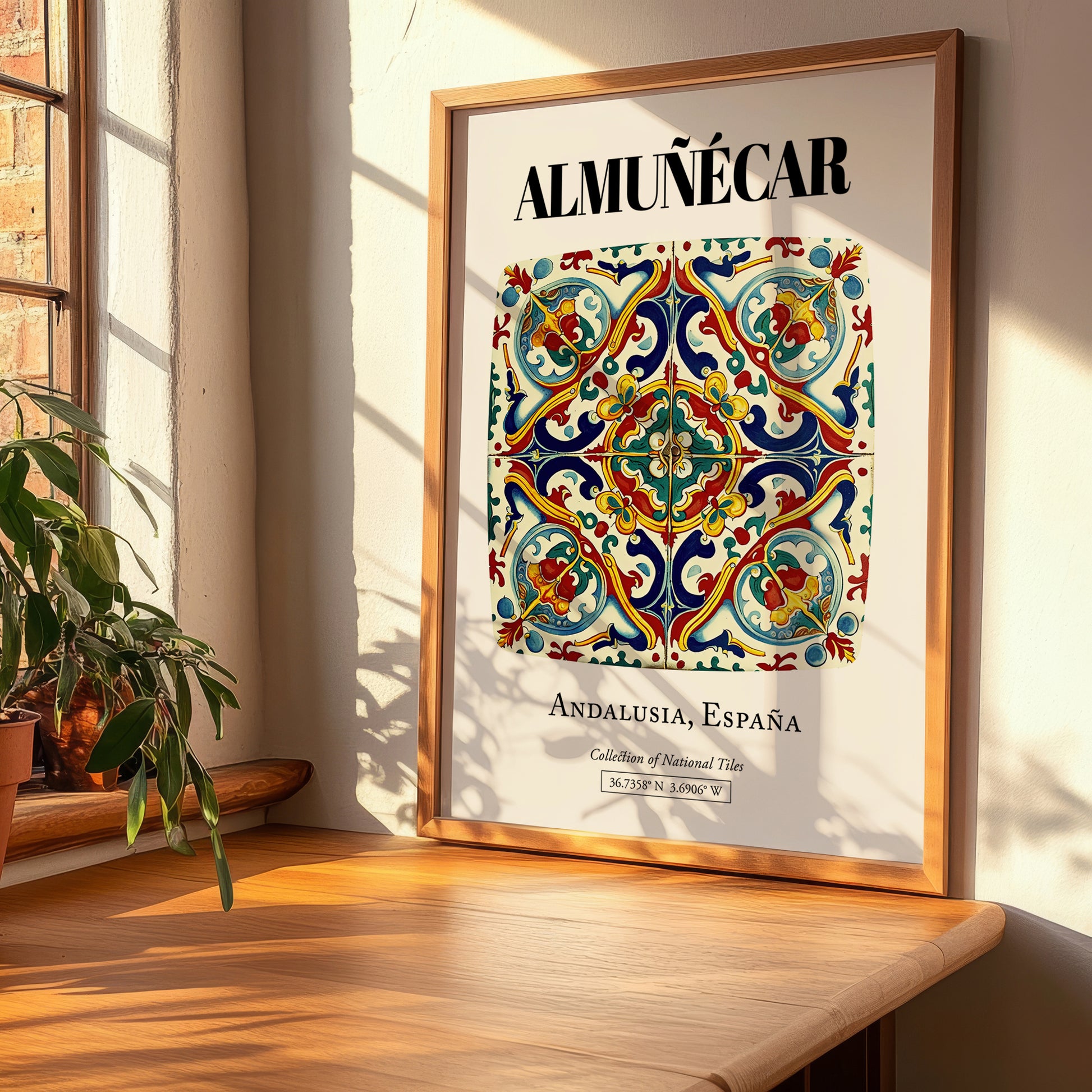 Almuñécar, Spain – Cityscape Wall Art, clean layout with no caption