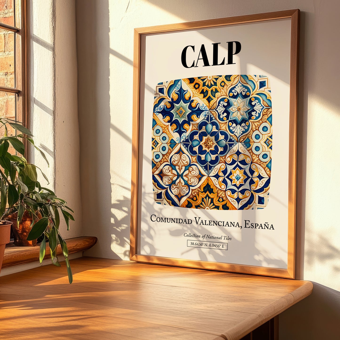 Calp, Spain – Travel Print, clean layout with no caption