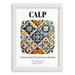 Calp, Spain – Travel Print, placed in minimal white frame