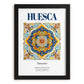 Huesca, Spain – Travel Poster, in sleek black frame
