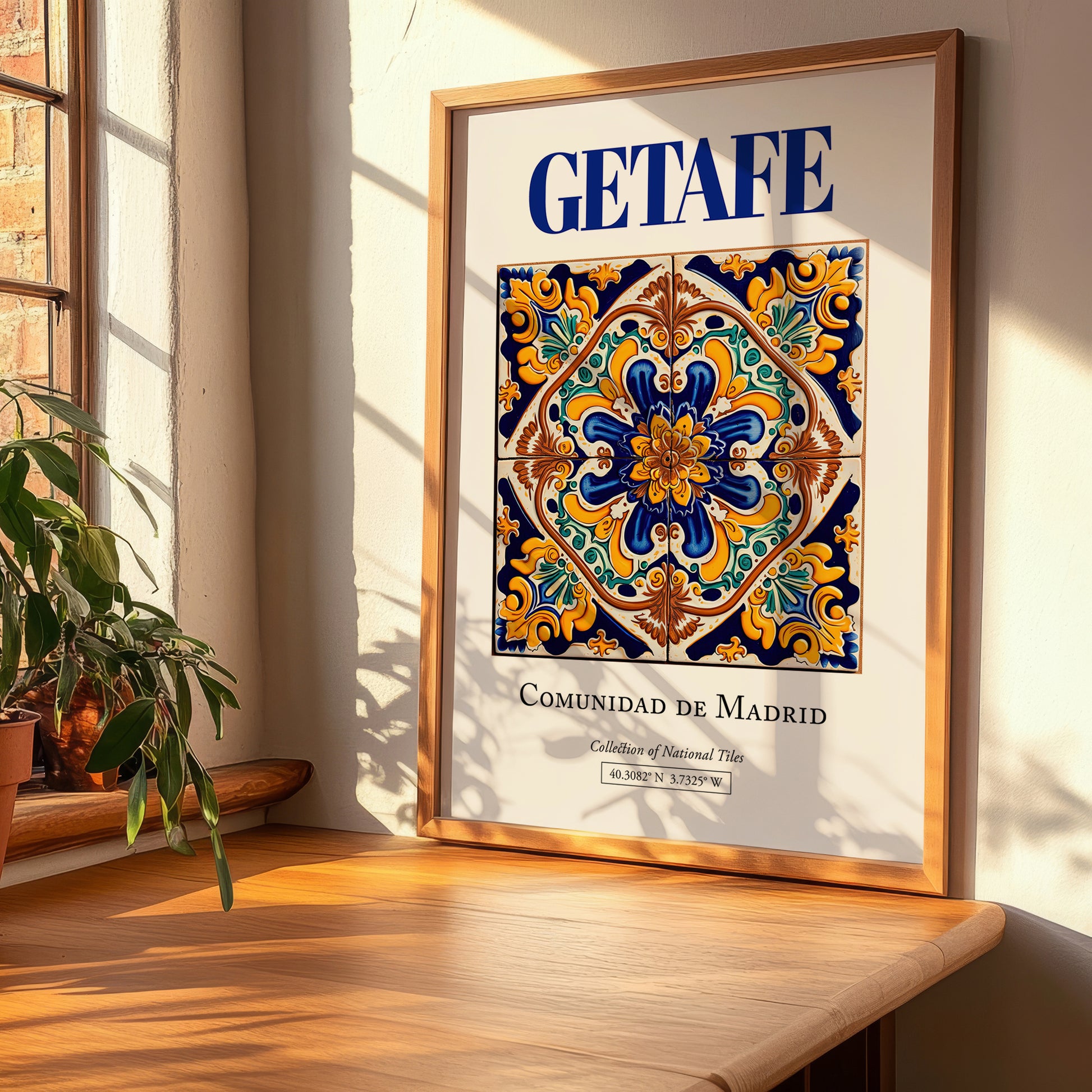 Getafe, Spain – Travel Print, clean layout with no caption