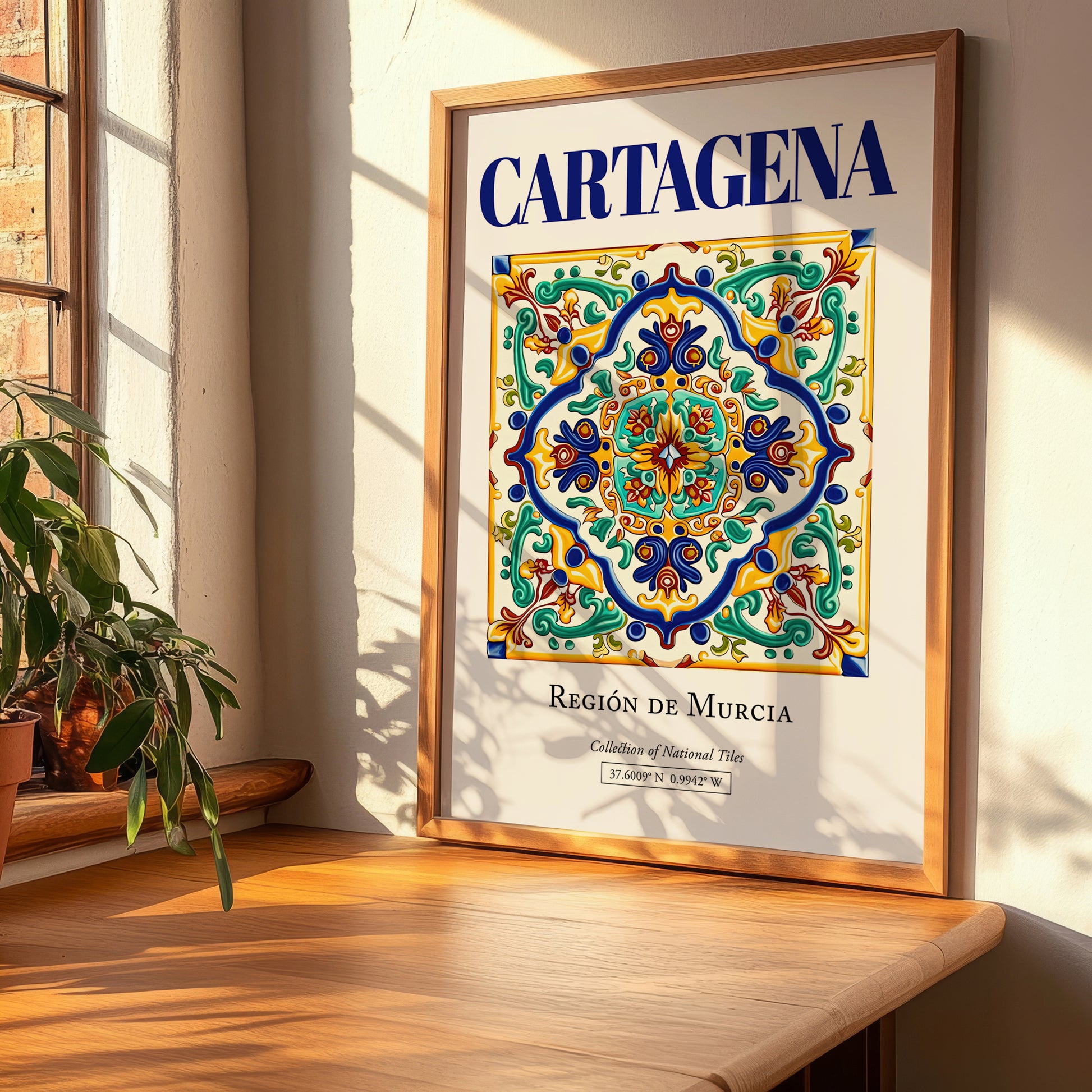 Cartagena, Spain – Minimalist Travel Print, clean layout with no caption