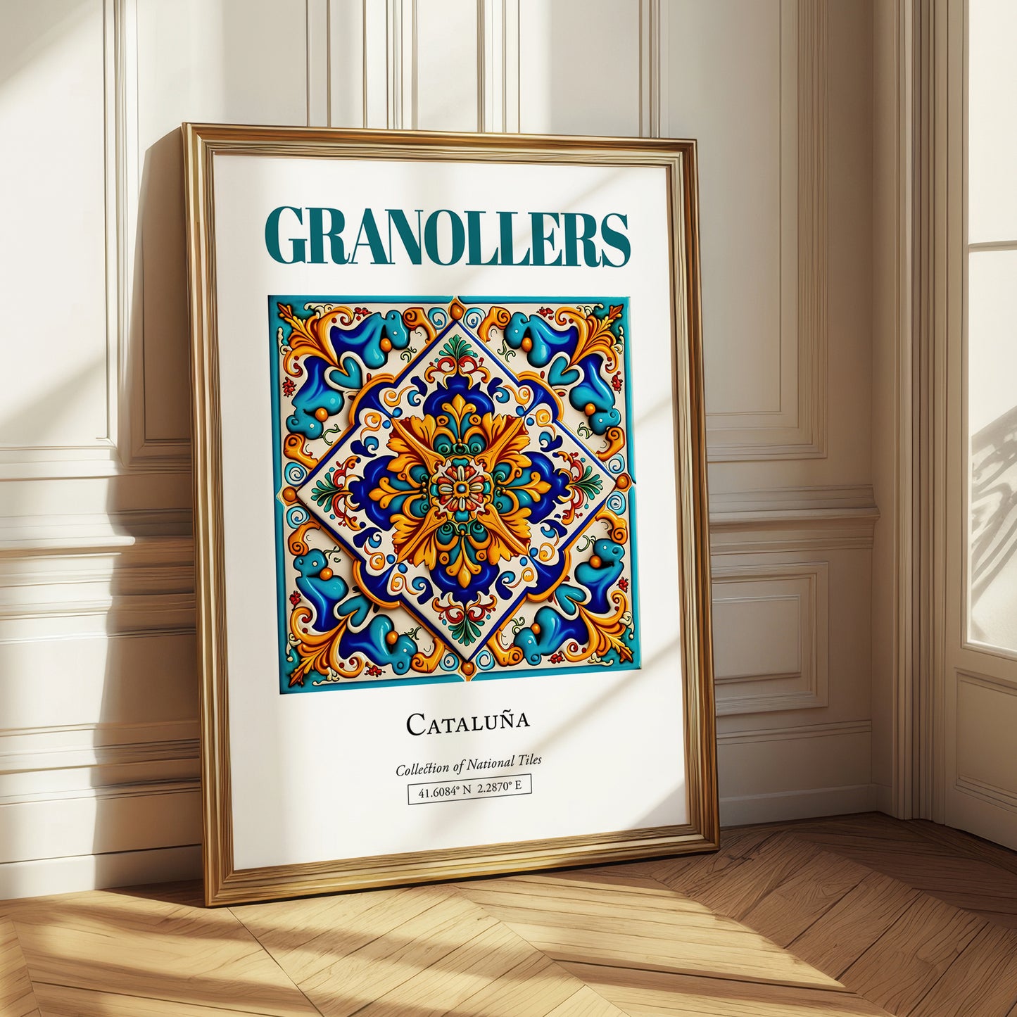 Granollers, Spain – Away From Home Poster, styled in a charming Paris street view