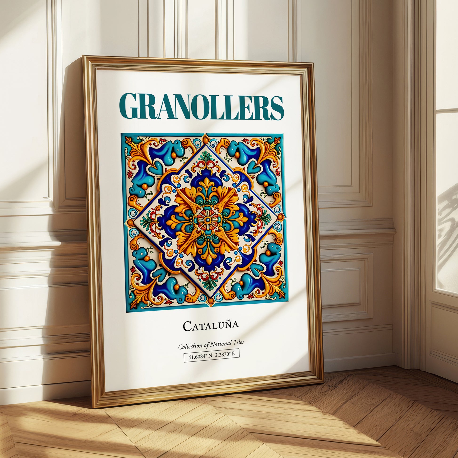 Granollers, Spain – Away From Home Poster, styled in a charming Paris street view