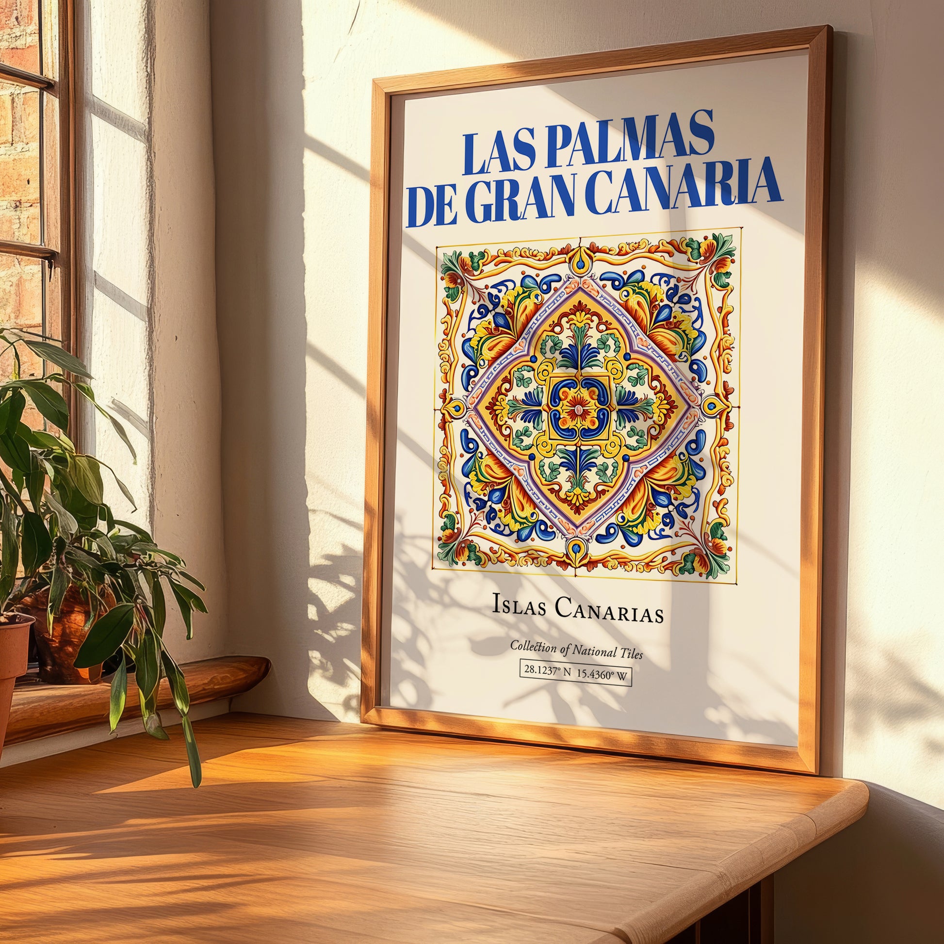 Las Palmas de Gran Canaria, Spain – Travel Poster, clean layout with no caption