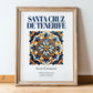 Santa Cruz de Tenerife, Spain – Travel Wall Art, in wooden frame leaning on the floor