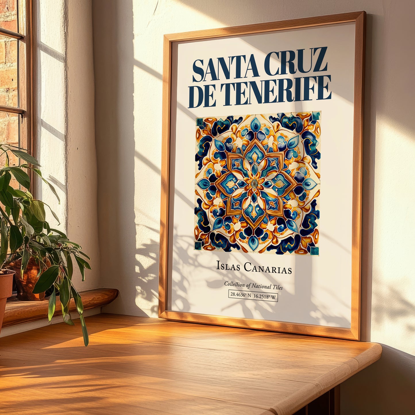 Santa Cruz de Tenerife, Spain – Travel Wall Art, clean layout with no caption