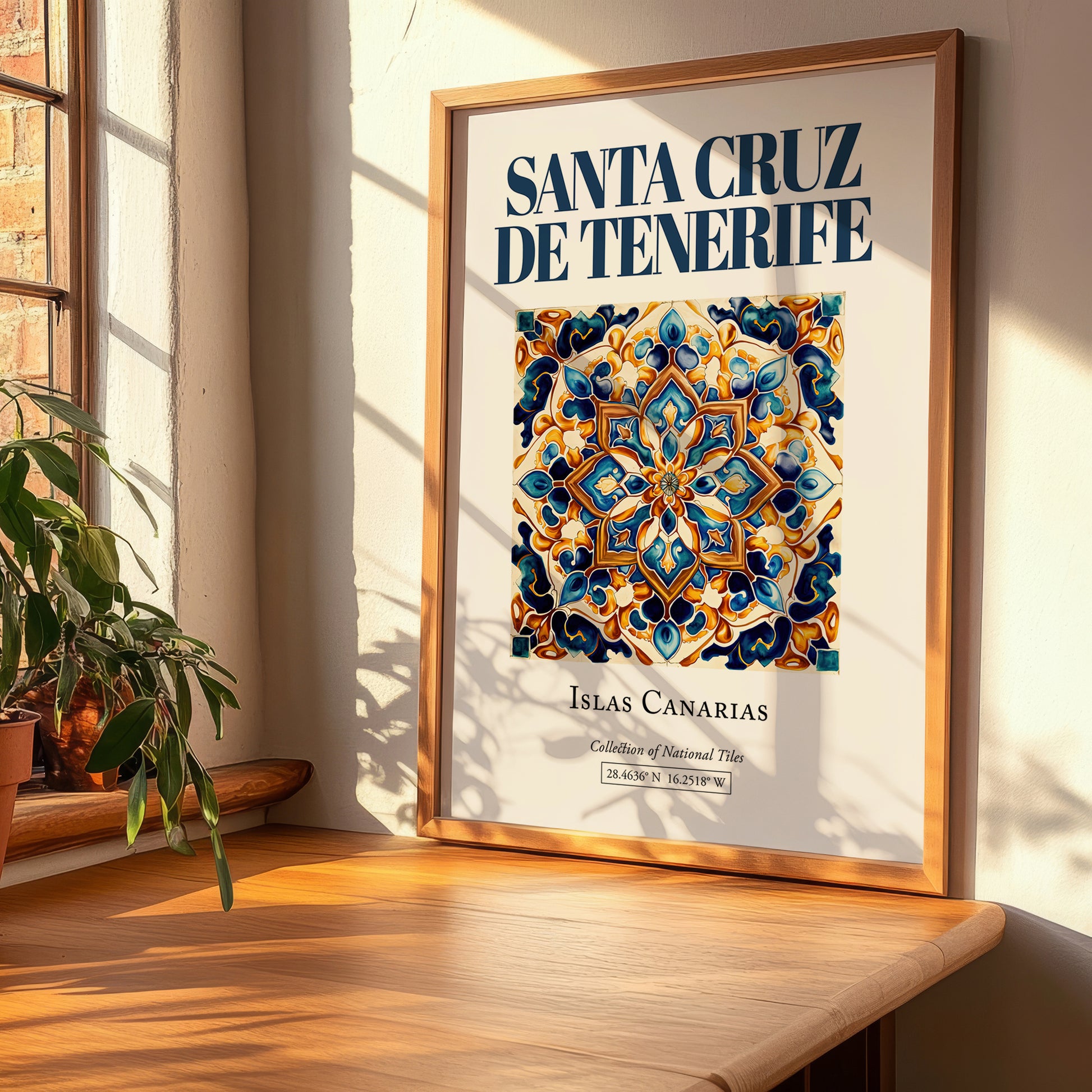 Santa Cruz de Tenerife, Spain – Travel Wall Art, clean layout with no caption