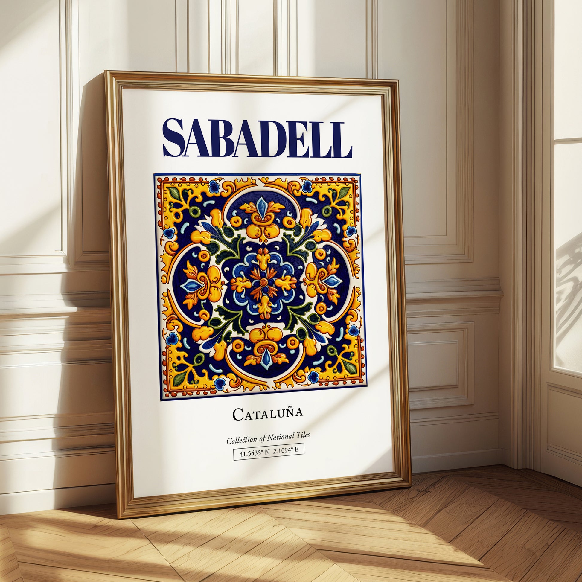 Sabadell, Spain – Cityscape Wall Art, styled in a charming Paris street view