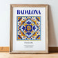 Badalona, Spain – Travel Wall Decor, in wooden frame leaning on the floor