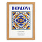Badalona, Spain – Travel Wall Decor, set in oak frame