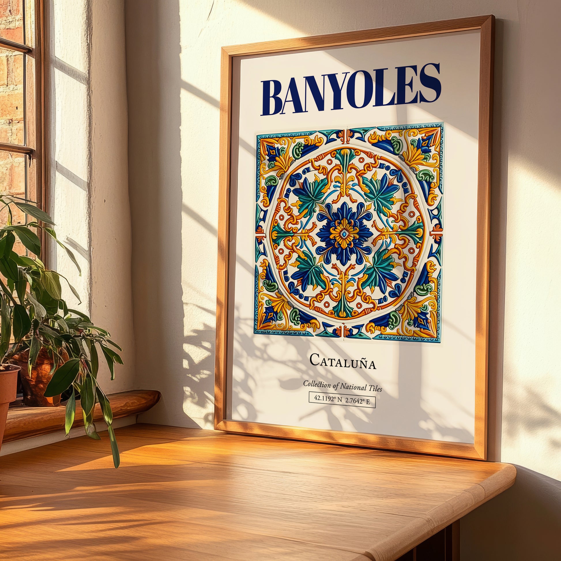 Banyoles, Spain – Travel Print, clean layout with no caption